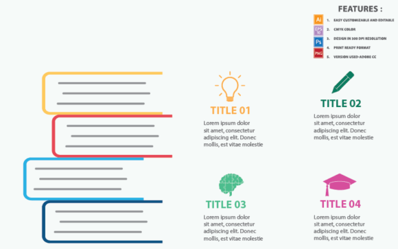 Download Abstract Creative Book Concept Infograph - Infograph Collection