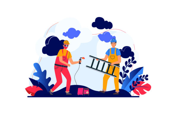 Download Flat Illustration Asset - Construction - Construction Collection
