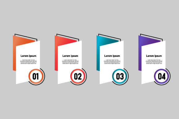 Download Set Colorful Abstract Business Infograph - Infograph Collection