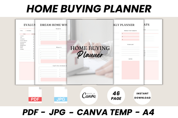 Download Home Buying Planner Canva Template - Premium Resources