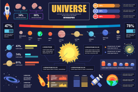 Download Universe Infographic Design Template - Infograph Collection