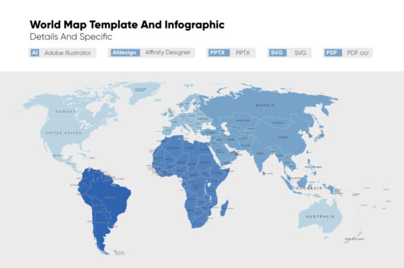 Download World Map Template and Infographic - Infograph Collection