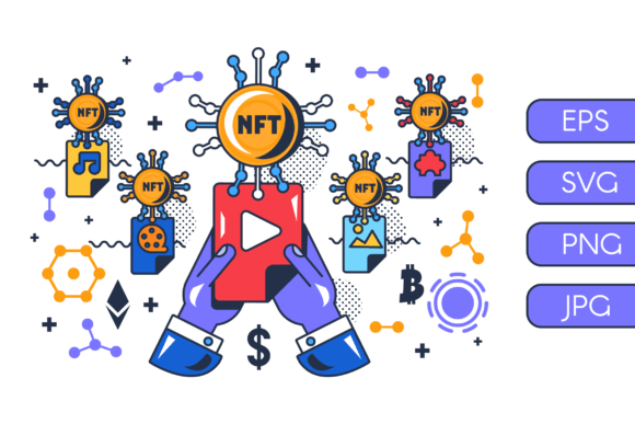 Download Buying Media NFT Business Illustration - Premium Resources